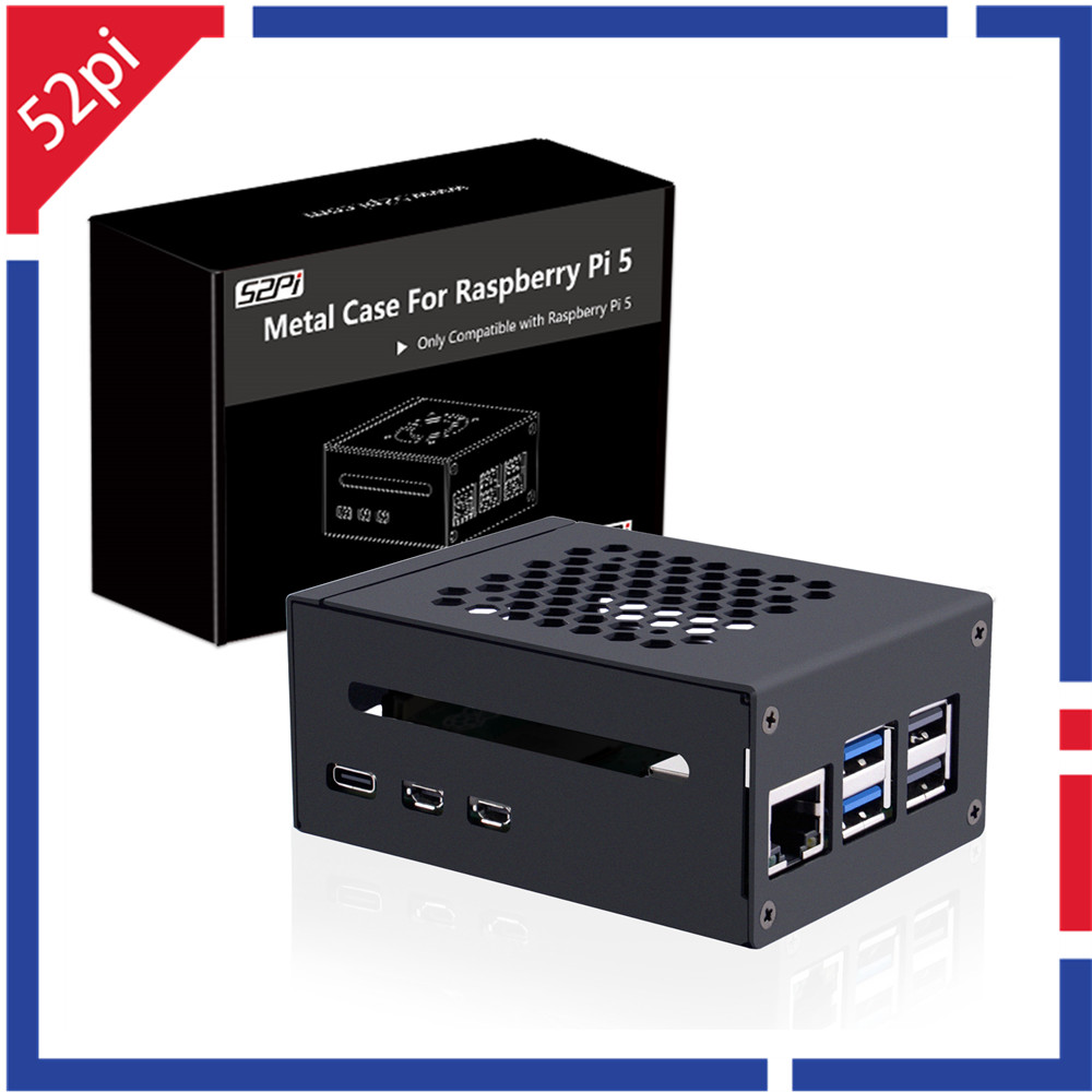 52Pi  Raspberry Pi 5 Metal Cas - Argon One V3 M.2 Nvme Case 评论和价格